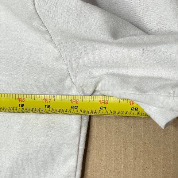 Y2K Shenanigans Womens T Shirt L White Floral Embroidery Cottage Dainty Boho - Picture 6 of 7